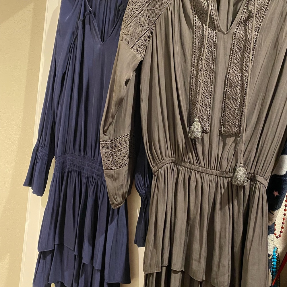 Two Ramy Brook long sleeve dresses size small excellent condition like new!